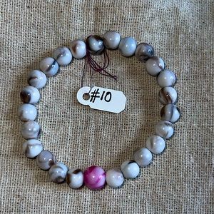 Multi-Color Handmade Beaded Bracelet (#10)